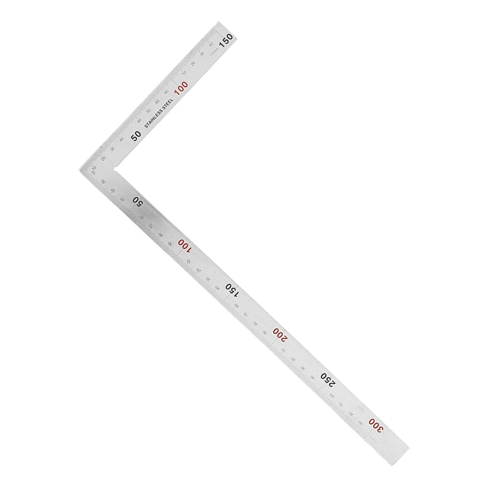 WGFOIP 2pcs Metal Square Angle Ruler, Stainless Steel High Hardness Double-Sided Scale, for Precise Measurement Tool