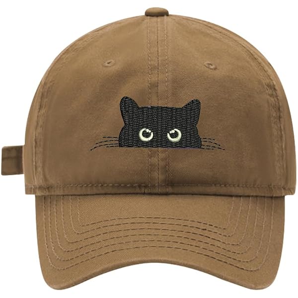 Amazon.com: yolrdiw Cute Black Cat Hat Adjustable  display picture 1