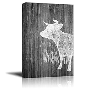 Canvas Wall Art Black and White Abstract Pictures Home Wall Decorations for Bedroom Living Room Paintings Canvas Prints Framed - 12x18 inches