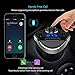 JARLINK Bluetooth FM Transmitter, Wireless in-Car FM Transmitter Stereo Radio Adapter Car Kit with 2 USB Car Chargers, Hands Free Calling Compatible iPhone Samsung Android, etc