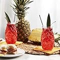 Libbey Pineapple Tiki Glasses, Set of 4