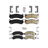 AmeriBRAKES Front Rear Ceramic Disc Brake Pads Kit