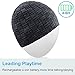 Qshell Winter Trendy Short Wireless Bluetooth Beanie Hat Cap for Men Women with Stereo Headphones Headsets Speakers Hands-free Call for Outdoor Sports Gym Skiing Skating Walking,Christmas Gifts - Gray