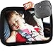 Baby Car Seat Mirror, Best Large Backseat Infant Rear Facing Mirror, Includes a Pair of Sunshade and Free-EBOOK, This Mirror is Crystal Clear, with 360 Degree Adjustment Flexibility