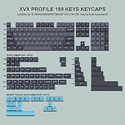 dagaladoo 189 Keys Double Shot Keycaps, PBT Custom