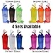 Protein Shaker Bottles by Critical Vitality | Blue-Green-Black 25oz/700ml Tumblers with Blender-Mixer-Balls, Leak Proof BPA Free Sports Travel Water Container Fits in Cup Holders and Dishwasher Safe