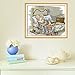 Joy sunday Stamped Cross Stitch Starter Kits Beginners Cross-Stitching Accurate Pre-printed Pattern - Old Two Mouth Grow Old Together 11CT 22''x18'', Frameless(picture printed R776)