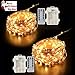 Ylife Fairy Lights Battery Operated, 16.4Ft 50 LED Waterproof Warm White String Lights with Remote, Decorative Copper Wire Mini Lights for Festival Party (2 Pack)