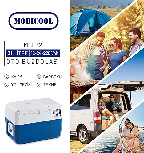 MOBICOOL MCF32, elektrische Kompressor-Kühlbox, 31 l, 12/24/230 V, Mini-Kühlschrank für Auto, Lkw, Boot, Reisemobil und Steckdose 10