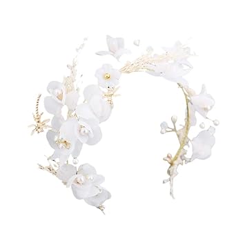 Buy Wedding Tiara Dried Flowers Gypsophila Headdress Ladies