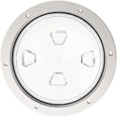 Beckson DP80-W-C Screw-Out Deck Plate, 1 Pack, 8''