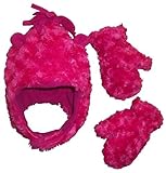 N'Ice Caps Velboa Plush Hat & Mitten Set