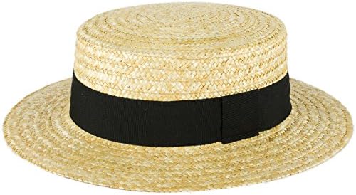 ZAKIRA Straw Boater Hat Handmade in Italy