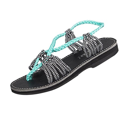 Realdo Womens Rome Elastic Band Sandals, Casual