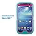 ULAK Galaxy S4 Case, S4 Case - Shock Absorption Hybrid Rubber Combo Case Cover 3in1 Rigid Plastic+Soft Silicone for Samsung Galaxy S4 IV i9500 (Hot Pink+Blue)