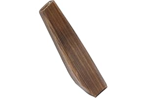 PACKOVE Wooden Flower Vase Burnt Paulownia Rustic Long Table Vase for Dried Flowers Home Décor Bookshelf Pot