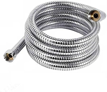 exshower EX44FT Extra Long Stainless Steel Handheld Shower Hose(Up to 8ft)