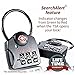 Tarriss TSA Luggage Lock with SearchAlert (2 Pack) (Black)