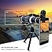 Camera Lens Kit,WMTGUBU 4 in 1 HD Universal Clip-On Phone 18X Optical Zoom Telephoto Lens+15X Macro Lens+0.6X Wide Angle Lens Tripod (Black)