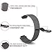 C2D JOY Milanese Stainless Steel Watch Band for Garmin Forerunner 220/230/235/620/630/735XT with Unique Magnet Lock Black (6.1-8.1in)