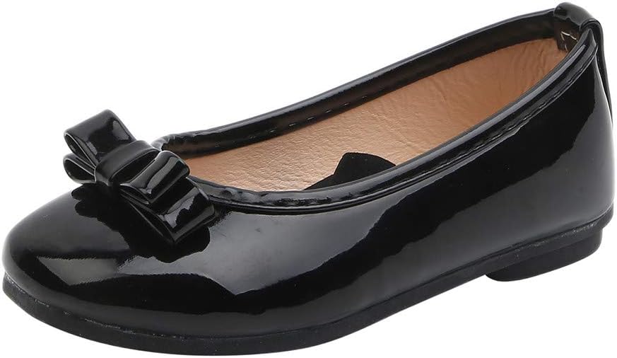 Carolui 1-12 Years Kids Girls Shoes Light Leather Pumps Elasticated Ankle Solid Single Princess Sandals