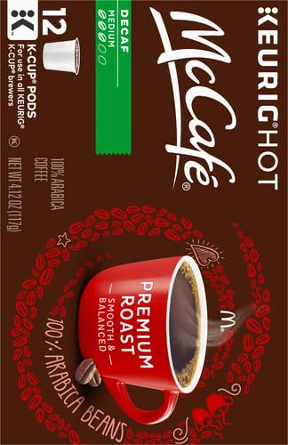 MCCAFE DECAF PREMIUM ROAST KEURIG K-CUP, 12 CT