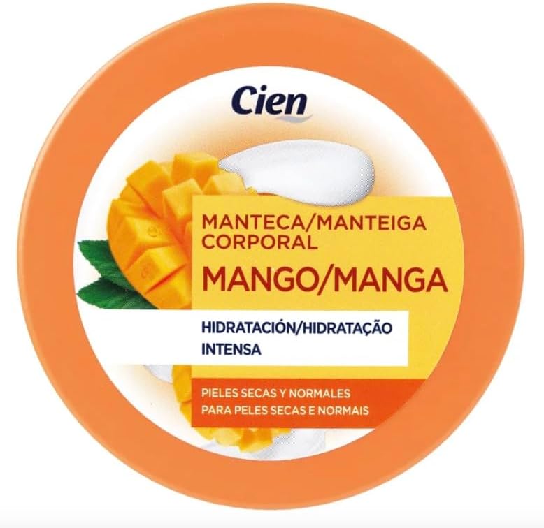 Cien Body Butter 400ml Mango Intensive Hydration Dry Normal Skin Care