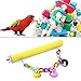 PETUOL Large Bird Swing Toys, 3 PCS Parrot Toys with Bells for Small Macaws, Cockatoos, Alexandrine Parakeet, African Grey Parrot and Medium Amazon Parrots