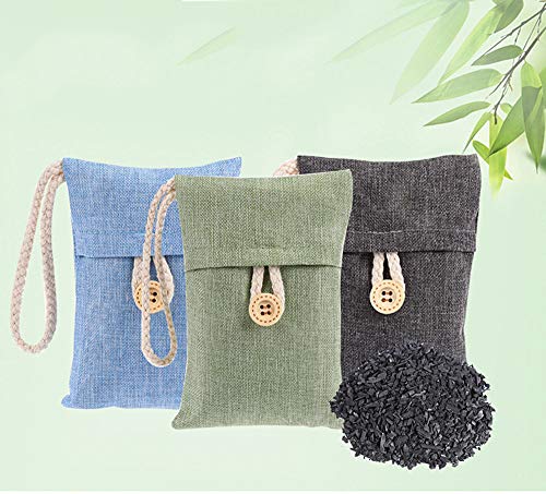 Buybuybuy 1pcs Nature Fresh Air Purifying Bag, Bamboo Charcoal Odor Absorber, Charcoal Air Freshener, Chemical Free Moisture Odor Eliminator & Removal Bags. For Home, Closet, Shoes, Car - Thumbnail 6