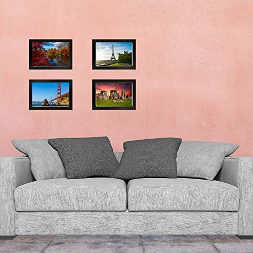 8x12 Picture Frames (2-Pack) - HIGH Definition Glass Front Cover - Displays 8" by 12" Poster Picture Frame- Vertical or Horizontal & Comes Ready to Hang. - Thumbnail 4