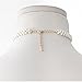 Kissweet Elegant Gothic Bridal Adjustable White Imitation Pearl Tattoo Choker with Pendant Necklaces