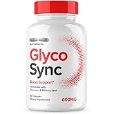 Glyco Sync Capsules, Official Glyco Sync Blood Support Supplement Pills, Glycosync All Natural Advanced Formula Capsule, Glyco Sync Pills Health Reviews, 1 Month Supply (60 Capsules)