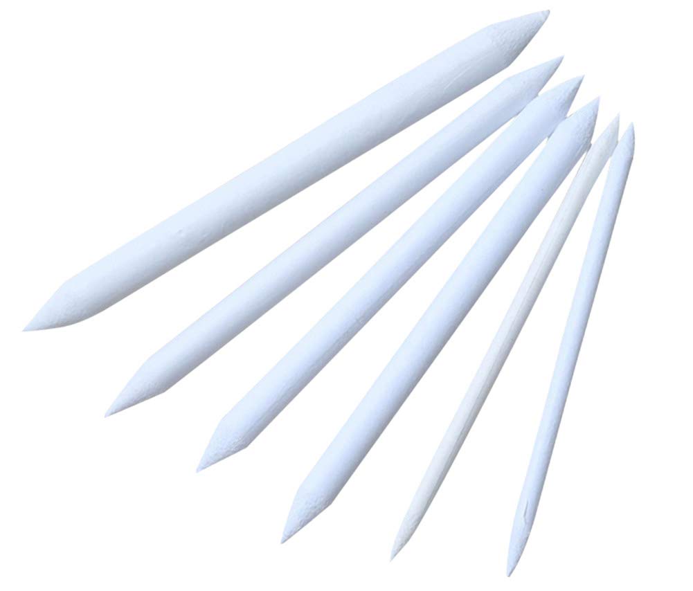 Home White Colored Pencils Sketch 6 Sizes Art Sketch Drawing Tool