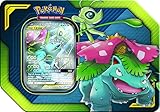 Pokemon Tag Team Tin Celebi & Venusaur-GX- TCG: Sun & Moon Box- 4 Booster Packs + 1 Foil Art Celebi & Venusaur-GX Foil Card