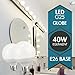 TCP 5W LED (40W Equivalent) Decorative Globe Vanity Light Bulbs, Round, G25, E26 Base, Non-Dimmable, Perfect For Bathrooms, Soft White (2700 Kelvin) (3 Pack)