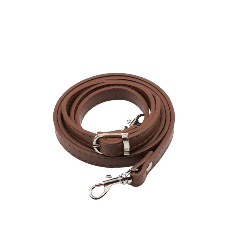 HEALLILY Leather Purse Strap Adjustable Leather Bag Handbag Straps Shoulder Bag Strap Replacement 120cm Light Coffee