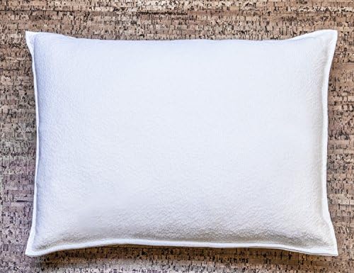 Organic Rubber Pillow, All Natural &amp; 100% Certified, Machine Washable, Natural Antibacterial &amp; Hypoallergenic, Adjustable w/ Nylon Zipper, 3-Year Warranty, Ideal for All Sleepers, Standard 20x26