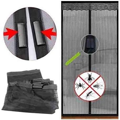 Andosange Pillow Covers Rideau moustiquaire magnetique fenetre Porte Anti moustique 90x210 cm Noir