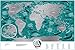 Small Scratch Off Travel World Map 1DEA.me - Premium Edition - 23.6
