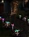 Solarmks Garden Lights, Garden Solar Lights Outdoor MULTI-COLOR Changing Led Hummingbird, Dragonfly, Butterfly Lights, with A White Led Light Stake for Garden Decorations