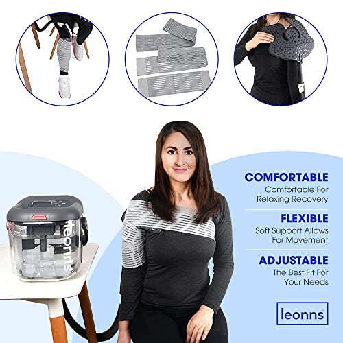 LEONNS Cold Therapy Machine w/Universal Flexible Pad Ice Cryotherapy