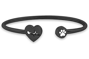 WUSUANED Heart Beat Dog Paw Necklace Bracelet Vet Tech Jewelry Gift for Veterinarian Nurse Vet Students