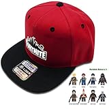 Fortnite Battle Royale Unisex Adjustable Hats with Minifigure Hip Hop Baseball Caps for Boys Girls (Fortnite Hat/Cap, Black/Red)