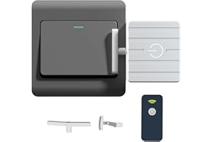 OUGETHER Switch Button Pusher - Remote Control Pusher Turn Off Lights for Rocker Switch/Two-Way Button Wireless Button Pusher for Lights and Appliances Switch Finger Bot for Home Bedroom (White)