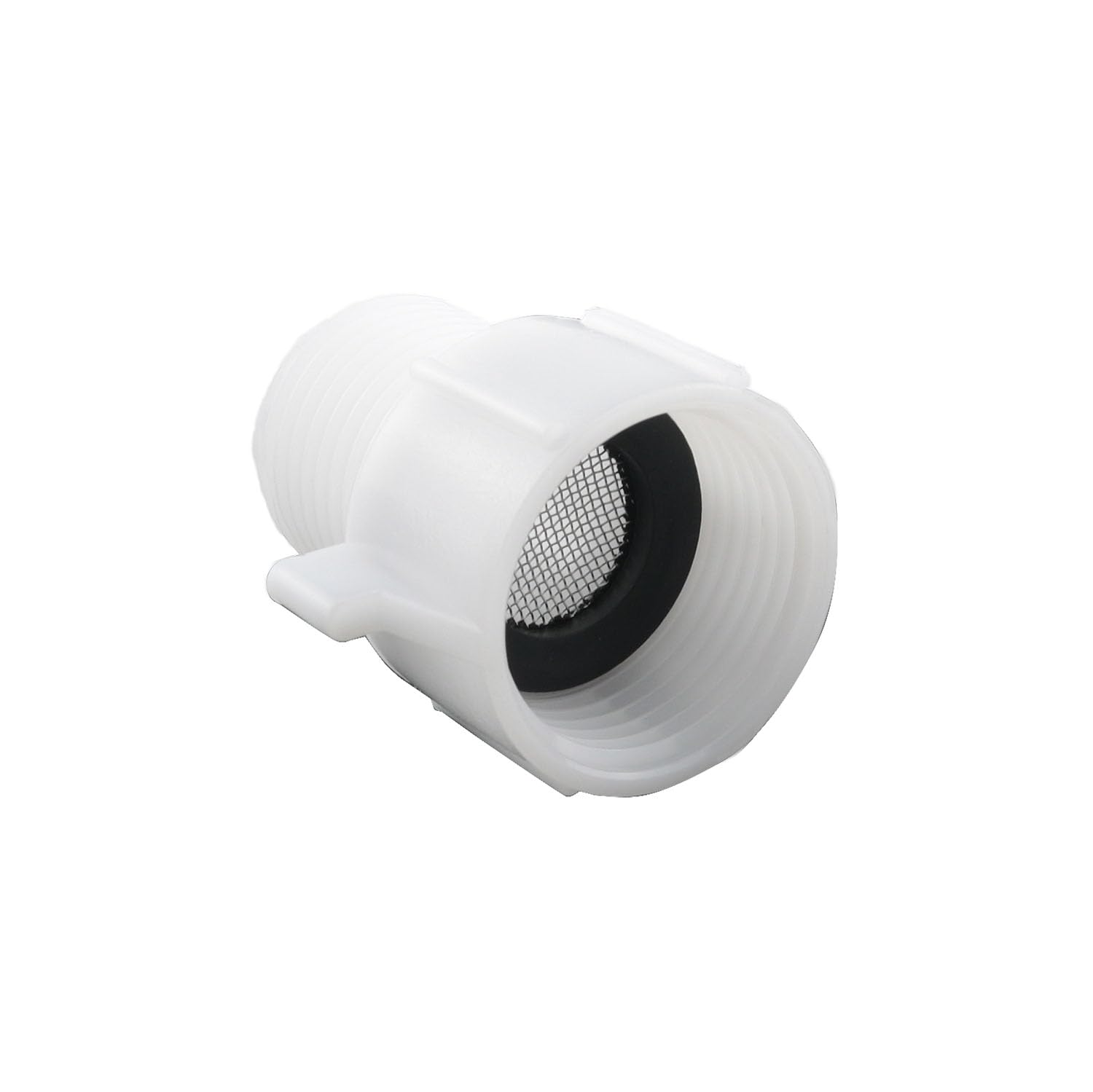 Photo 1 of YHXiXi 1/2 Inch Female Pipe to 7/8 Inch Male Adapter Built in Screen White Toilet Inlet Valve Joint Suitable for Outdoor Faucets and Hose Diverters