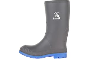 Kamik Stomp Rain Boot for Kids - Waterproof and Warm Felt Footbed
