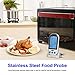 Adoric Life Wireless Remote Digital Food Thermometer with Dual Probe for Meat Grill BBQ and One Probe for Oven