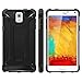 WOLLONY Galaxy Note 3 Case, Rugged Hybrid Dual Layer Hard Shell Armor Protective Back Case Shockproof Cover for Galaxy Note 3 Case - Slim Fit - Heavy Duty - Impact Resistant Bumper(Black)