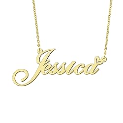 BYBWBL Jessica Name Pendant Necklace 18k Gold