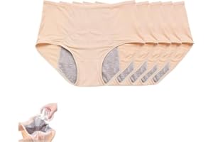 Incontinence Protective Underwear 5pcs (5Pcs Nude, Medium)